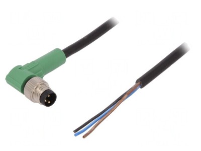 Cablu Conectare M8 3P Unghi 10m PVC foto