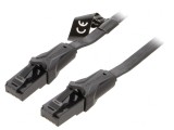 Cablu Patch UTP Cat6 PVC Negru 15m, Vention
