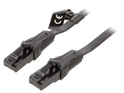 Patch Cord U/UTP Cat6 Negru 10m foto