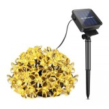 BZRSH Instalatie Solara Gradina Flori de Cires 50 LED Alb Cald 6.9M IP44