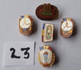 Competitii sportive - Lot 5 bucati - insigna sport anii 1970 - RSR