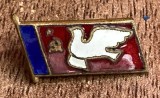 QW9 N9 80 - Insigna - tematica pace - comunism, Romania de la 1950