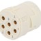 Conector M23 6 Pin Mamă Lipire 300V 20A