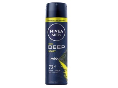 Deodorant spray Nivea Men Deep Sport, cu formula Maxxtech si actiune 72 ore, 150 ml foto