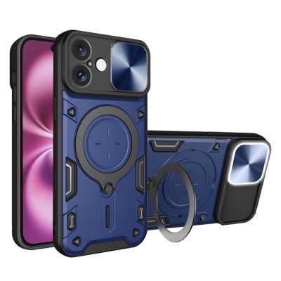 Husa iPhone 16 Plus Techsuit CamGuard Pro, albastru foto