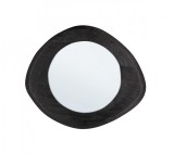 Cumpara ieftin Oglinda perete lemn negru Erin 50x3x44 cm