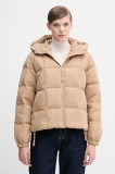 United Colors of Benetton geacă de puf culoarea maro, de iarna, oversize, 22T6DN086