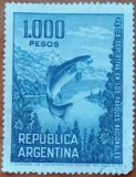 ARGENTINA-1968-&#039;&#039;PESCUITUL SPORTIV&#039;&#039;-Timbru f vechi&#039;&#039;--1 VAL-CAT. Yvert=9e!!NESTAMPIL.-VEZI SCAN, Stampilat