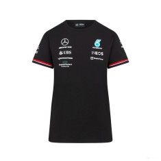 Tricou de Dama, Mercedes Team, Negru, 2022 foto