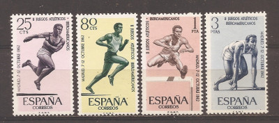 Spania 1962 - A 2-a editie a Jocurilor Hispano-Americane - Madrid, Spania, MNH foto