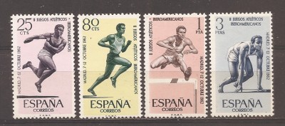 Spania 1962 - A 2-a editie a Jocurilor Hispano-American - Madrid, Spania, MNH foto