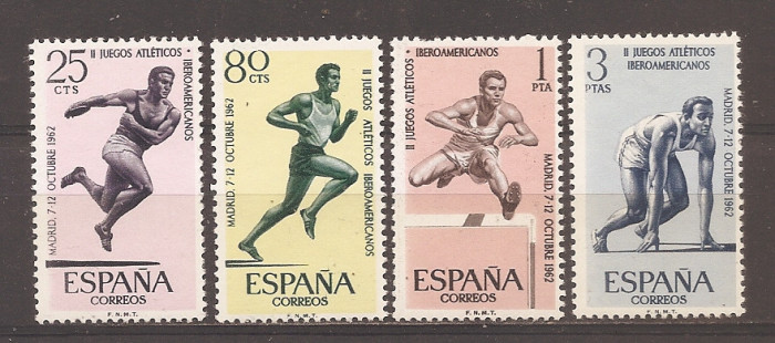 Spania 1962 - A 2-a editie a Jocurilor Hispano-Americane - Madrid, Spania, MNH
