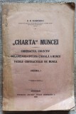 Charta muncei - D. R. Ioanitescu// volumul I, 1920