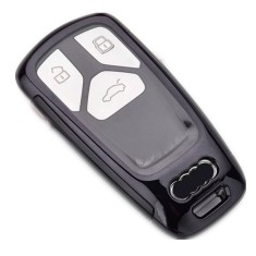 Husa Cheie Compatibila cu Audi SmartKey TPU+PC Neagra
