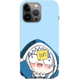 Husa compatibila cu Apple iPhone 14 Plus model Dummy Shark, Silicon, TPU, Viceversa, Transparent, Carcasa