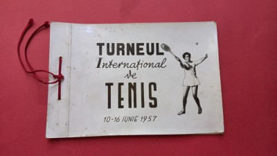 Bucuresti Program Turneul International de Tenis 1957 foto