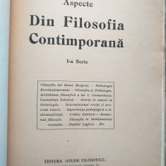 Aspecte din filosofia contimporana-I.Ghibanescu, 1919// carte rara