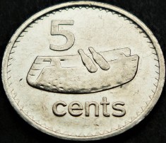 Moneda exotica 5 CENTI - INSULELE FIJI, anul 2010 * cod 1156 A