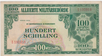 Austria 100 Schilling 1944 VF foto