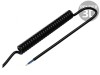 Cablu spiralat 2x0,5mm2 PUR negru 0,3-1,2m