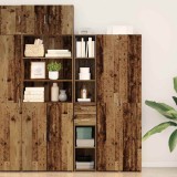VidaXL Bufet cu sertar Lemn vechi 30 x 42.5 x 185 cm Lemn compozit