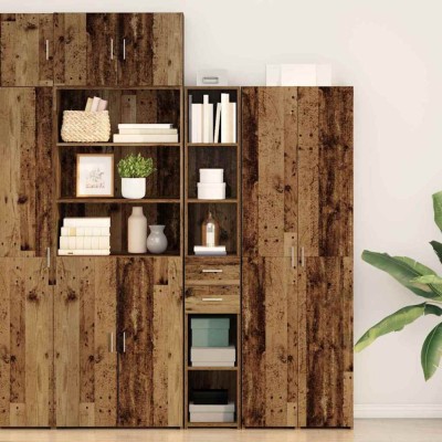 vidaXL Highboard din lemn vechi 30x42,5x185 cm din lemn compus foto
