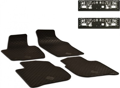 Set Covorase Auto Cauciuc Umbrella Pentru Skoda Rapid (2012-), Seat Toledo (2012-) + Suport Numar Inmatriculare Mega Drive Simplu Set 2 Buc foto