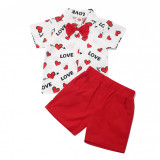 Costumas de vara pentru baietei - Love (Marime Disponibila: 3-6 luni (Marimea, Superbaby