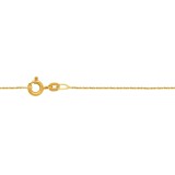 Lant din Aur 14K, lungime 42cm, model Criss-Cross Chain 0.7 mm, inchidere cu Spring Ring