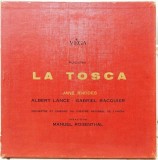 2 viniluri box impecabile + brosura Giacomo Puccini - La Tosca 1959