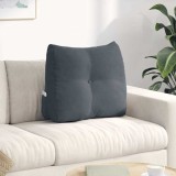 vidaXL Perna pentru spate Gri &icirc;nchis 60 x 24 x 50 cm Catifea 42014401