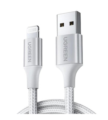 Cablu de incarcare si date UGREEN Lightning MFi la USB A tata foto