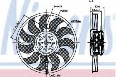 Ventilator, radiator AUDI A6 Allroad (4FH, C6) (2006 - 2011) NISSENS 85692 foto