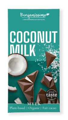 Ciocolata cu cocos bio 60g Benjamissimo foto