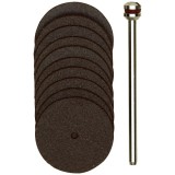 Proxxon 28810 - Set discuri debitoare din corindon 22 mm tija 2.35 mm 10 bucati