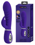 Vibrator Iepuras Prescott, 7 Moduri Vibratii, Silicon, USB, Violet, 20 cm