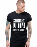 Cumpara ieftin Tricou negru barbati - Straight Outta 13 Septembrie - L, THEICONIC