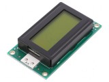 Afișaj LCD alfanumeric STN 8x2 5VDC 58x32x13mm