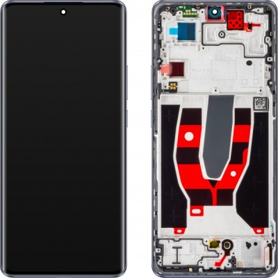 Display cu Touchscreen Oppo Reno10, cu Rama, Albastru (Ice Blue), Service Pack 621029000061 foto