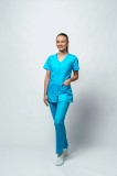 Bluză medicală Elena Clasică 450 - Turquoise L