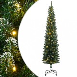 Brad de Crăciun artificial subțire cu 150 LED-uri, 150 cm
