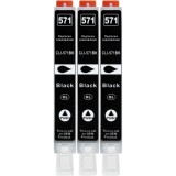 3 cartușe de imprimantă XXL compatibile cu CLI-571 BK Negru pentru Canon PIXMA