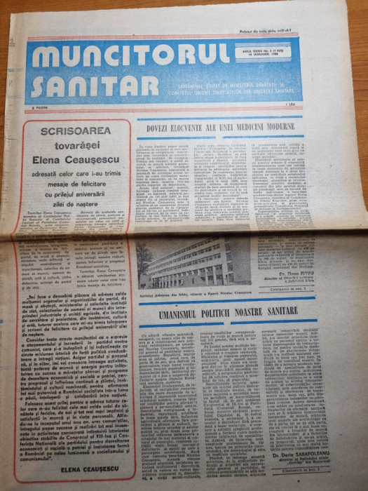 muncitorul sanitar 19 ianuarie 1988 - spitalul judetean sibiu