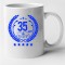 Cana alba personalizata &quot;35 ani de excelenta&quot;, INOVATIX&reg;. 330 ml
