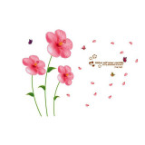 Cumpara ieftin Sticker decorativ, Flori roz, 200 cm, 779STK