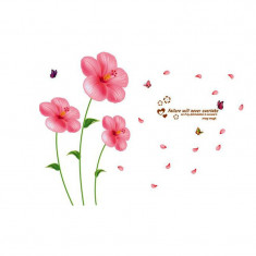 Sticker decorativ, Flori roz, 200 cm, 779STK