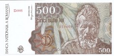 Romania 500 lei 1991 Ianuarie - Constantin Brancusi (279469) P-98a- UNC !!!