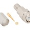 Conector TNC mufă tată drept 50&Omega; crimpat PTFE aurit