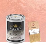 Vopsea Decorativă Interior Perla Luxury Piersica 2 Litri cu Fulgi Perlați, Pensulă Inclusă &ndash; Toro Decor