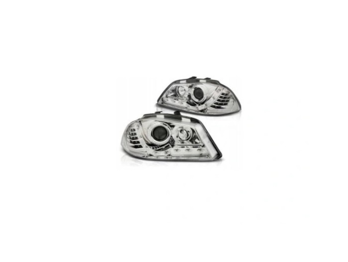 Far Seat Ibiza/Cordoba (6l), 02.2002-05.2006, model tuning, montare fata, stanga+dreapta, cu indicator led; cu lumina de parcare LED; H1+H1+LED; manu
